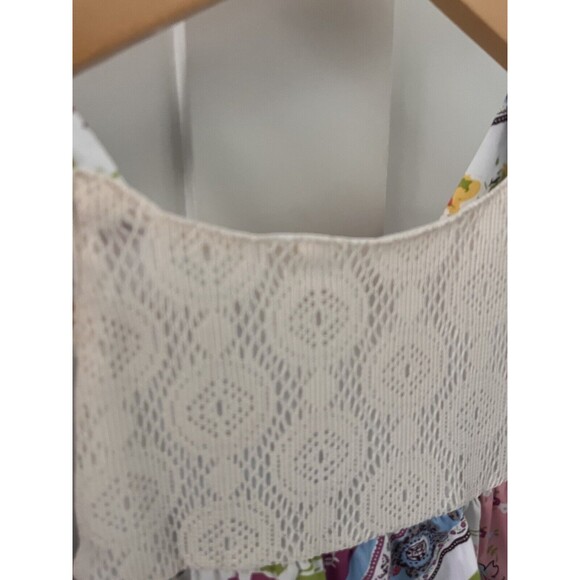 NWT New Blueberi Boulevard Girls Toddler Dress Hankerchief Hem Garden Floral 2T - Picture 4 of 6